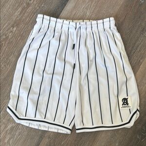 White Striped boy’s size 9-10 Shorts